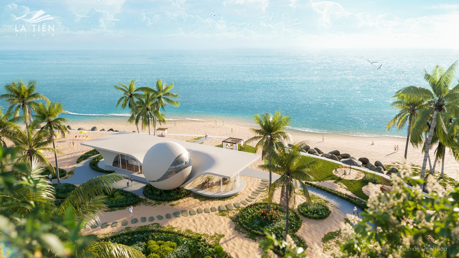 Bãi tắm và trung tâm biển trong quần thể Libera Nha Trang